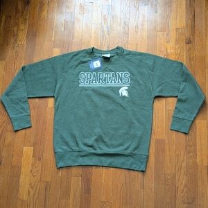NWT Champion Women's Michigan State Crewneck Sweatshirt Size L